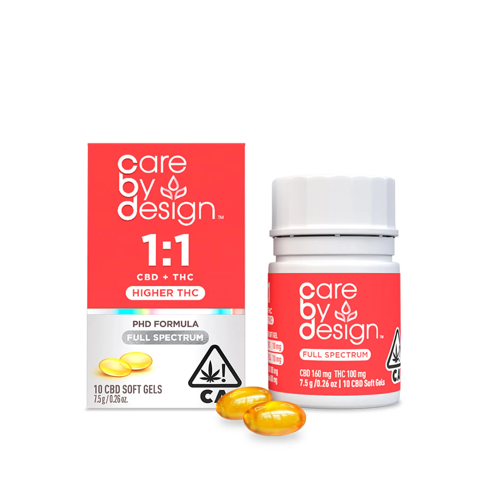 Care By Design - CARE BY DESIGN | SOFT GEL 1:1 THC/CBD -10PK | CAPSULE Main Image