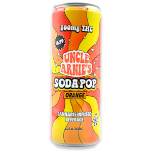 UNCLE ARNIE'S - Uncle Arnies - Orange Soda - 12oz - 100mg