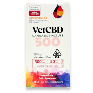 VETCBD - Vet CBD - Extra Strength - Tincture - 500mg - 2oz