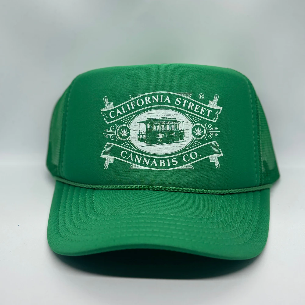 CALIFORNIA STREET CANNABIS CO - California St Trucker Hats (Green) Main Image