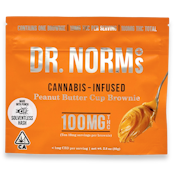 Dr Norms - Solventless Peanut Butter Cup Brownie - 10pc - 100mg