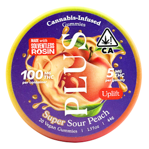 PLUS PRODUCTS - Plus - Uplift - Super Sour Peach - Gummies - 20pk - 100mg