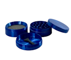 50mm Four Piece Zinc Grinder - Black