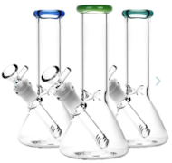 8" Mini Beaker W/ Colorful Rim