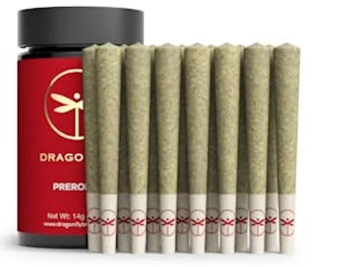 Dragonfly - Dragonfly-Melon Gum-10 Pack-Infused Pre-Roll- Hybrid- 40.69%THC Main Image