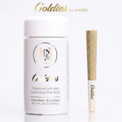 Maven Genentics - Preroll - Infused - Chome Dome Goldies 5pk - 3g