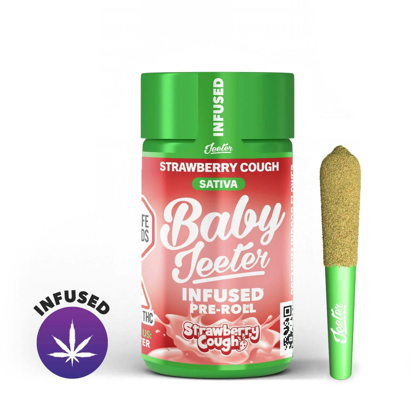 Jeeter - Jeeter - Infused Preroll - Strawberry Cough - 2.5g - 5 Pack Main Image