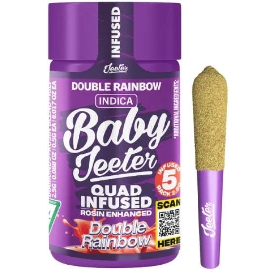 Jeeter - Jeeter - Infused Preroll - Double Rainbow - 2.5g - 5 Pack Main Image