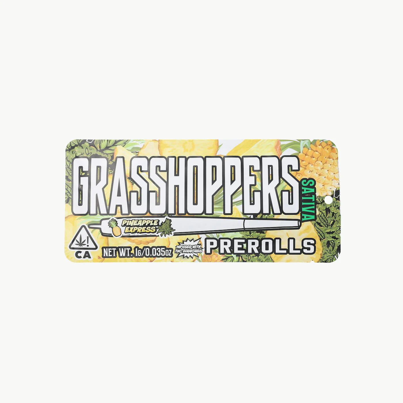 GRASSHOPPERS - Grasshoppers - Infused Preroll - Pineapple Express - 1g Main Image