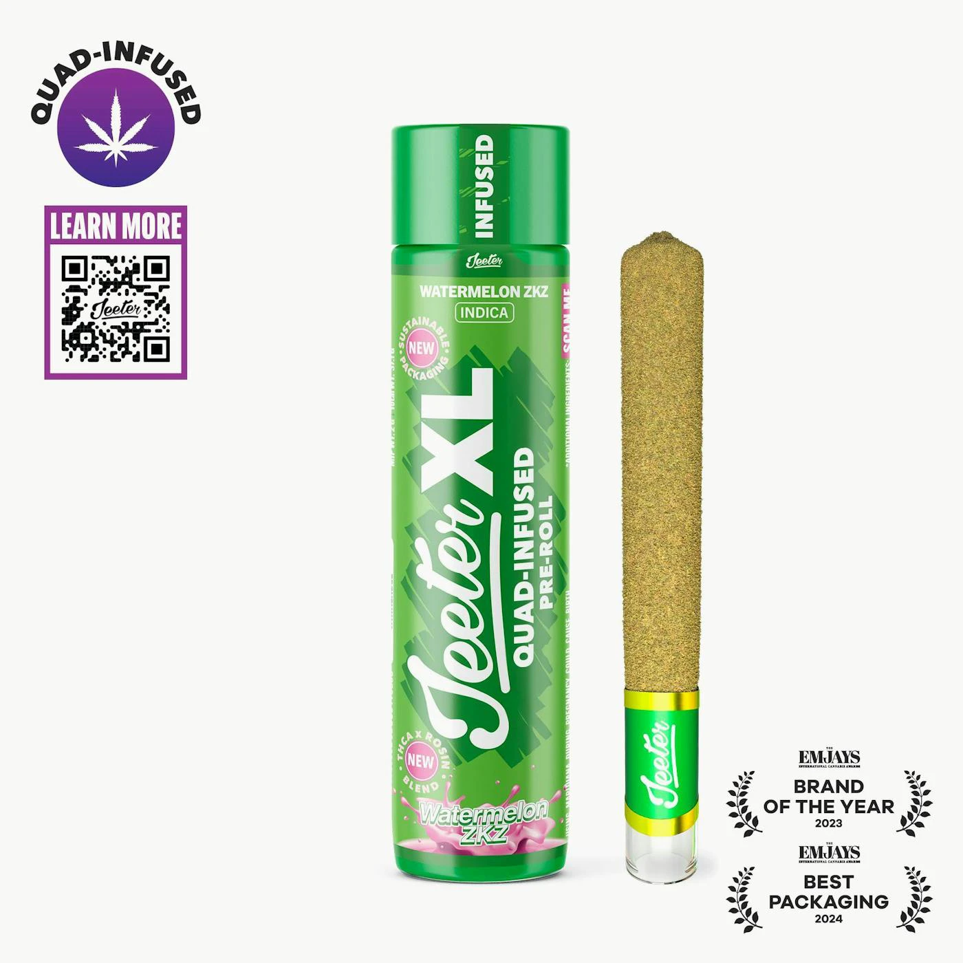 Jeeter - Jeeter - Infused Preroll - Watermelon ZKZ - 2g Main Image