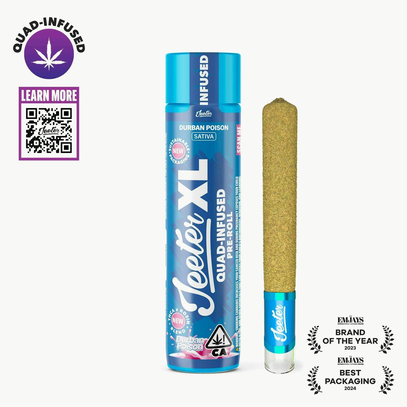 Jeeter - Jeeter - Infused Preroll - Durban Poison - 2g Main Image