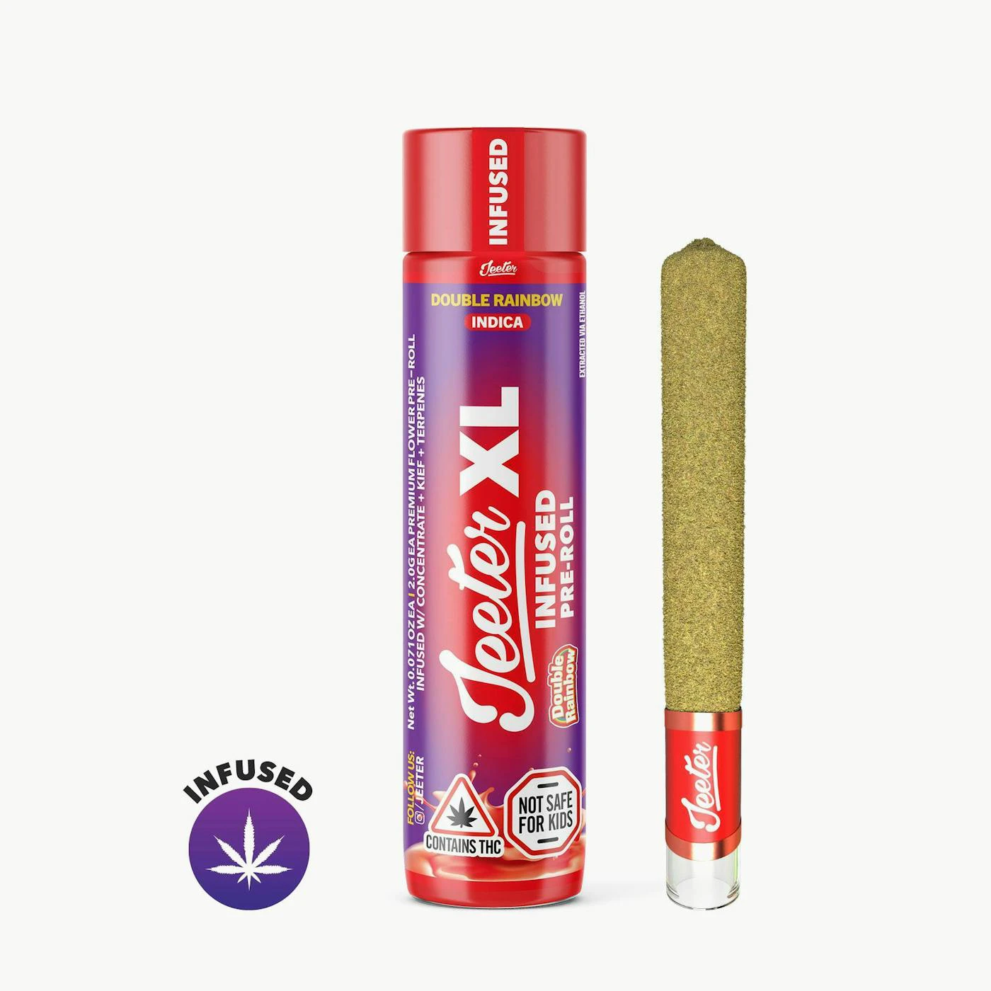Jeeter - Jeeter - Infused Preroll - Double Rainbow - 2g Main Image