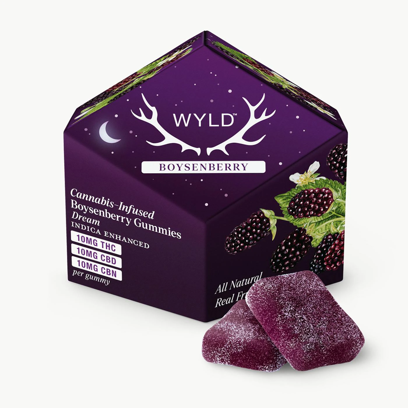 WYLD - WYLD - Edibles - Boysenberry - THC:CBD:CBN 1:1:1 - 100mg Main Image