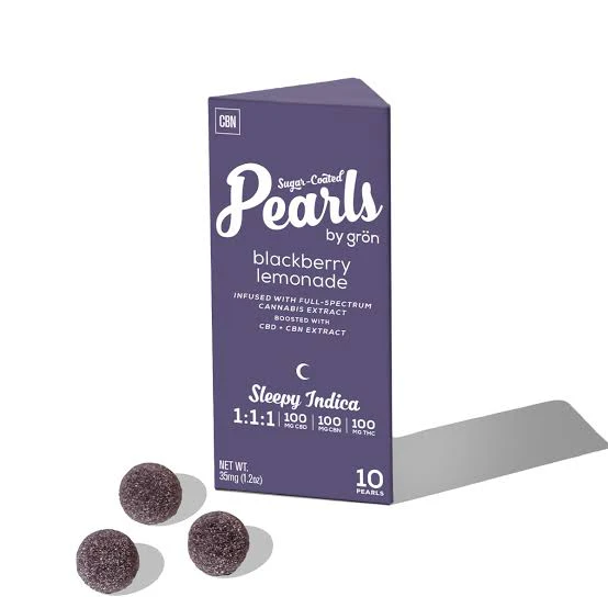 Pearls - Pearls - Edibles - Blackberry Lemonade - Indica - THC:CBD:CBN 1:1:1 - 100mg Main Image