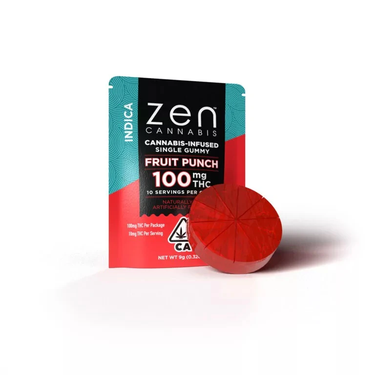 Zen Bar - ZEN - Edibles - Single - Fruit Punch - Indica - 100mg Main Image