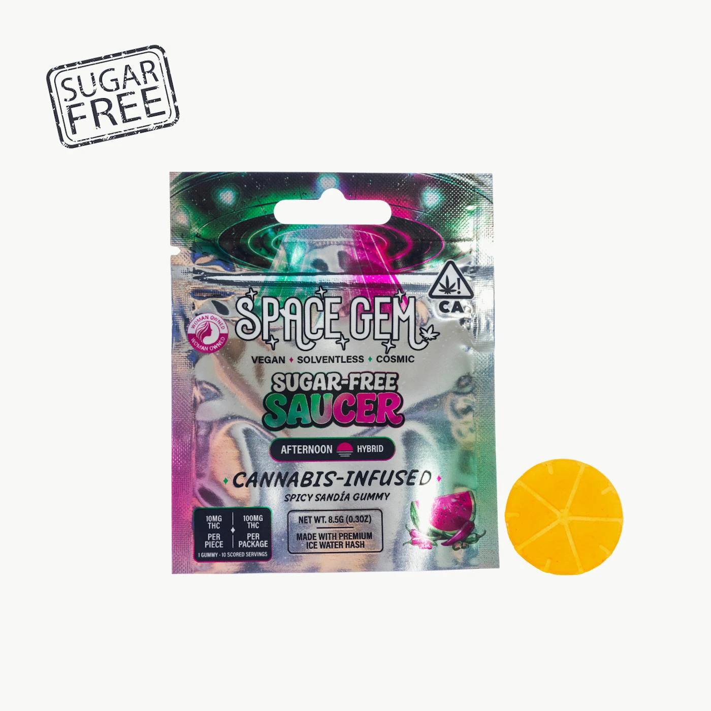Space Gem - Space Gem - Edibles - Spicy Sandia - Saucer - 100mg Main Image