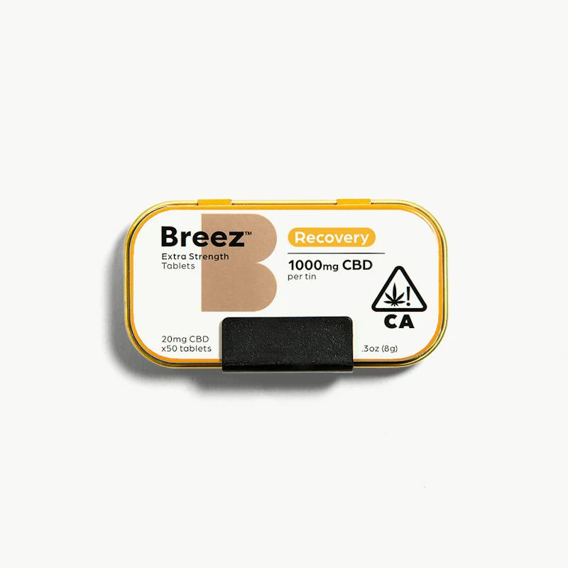 Breez - Breez - Tablets - Recovery - Extra Strength - CBD 1000mg Main Image