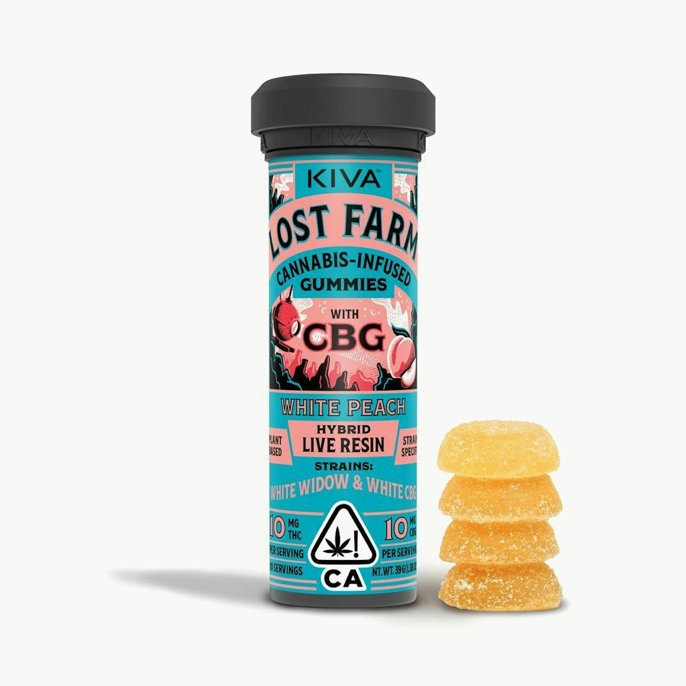 Lost Farm - Lost Farm - Edibles - White Peach x White Widow x White - THC:CBG 1:1 - 100mg Main Image