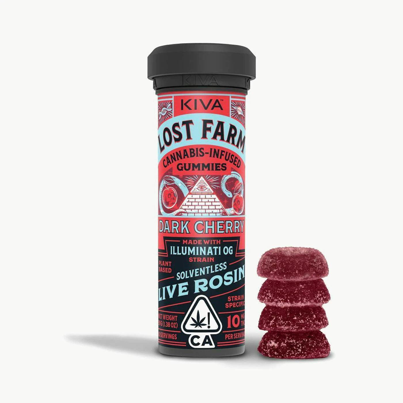 Lost Farm - Lost Farm - Edibles - Dark Cherry x Illuminati OG - Rosin - 100mg Main Image