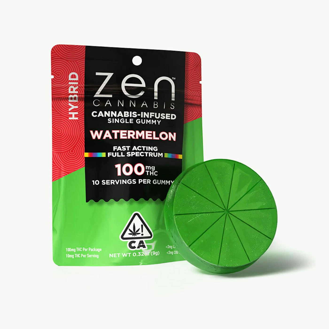 Zen Bar - ZEN - Edibles - Single - Watermelon - Hybrid - 100mg Main Image