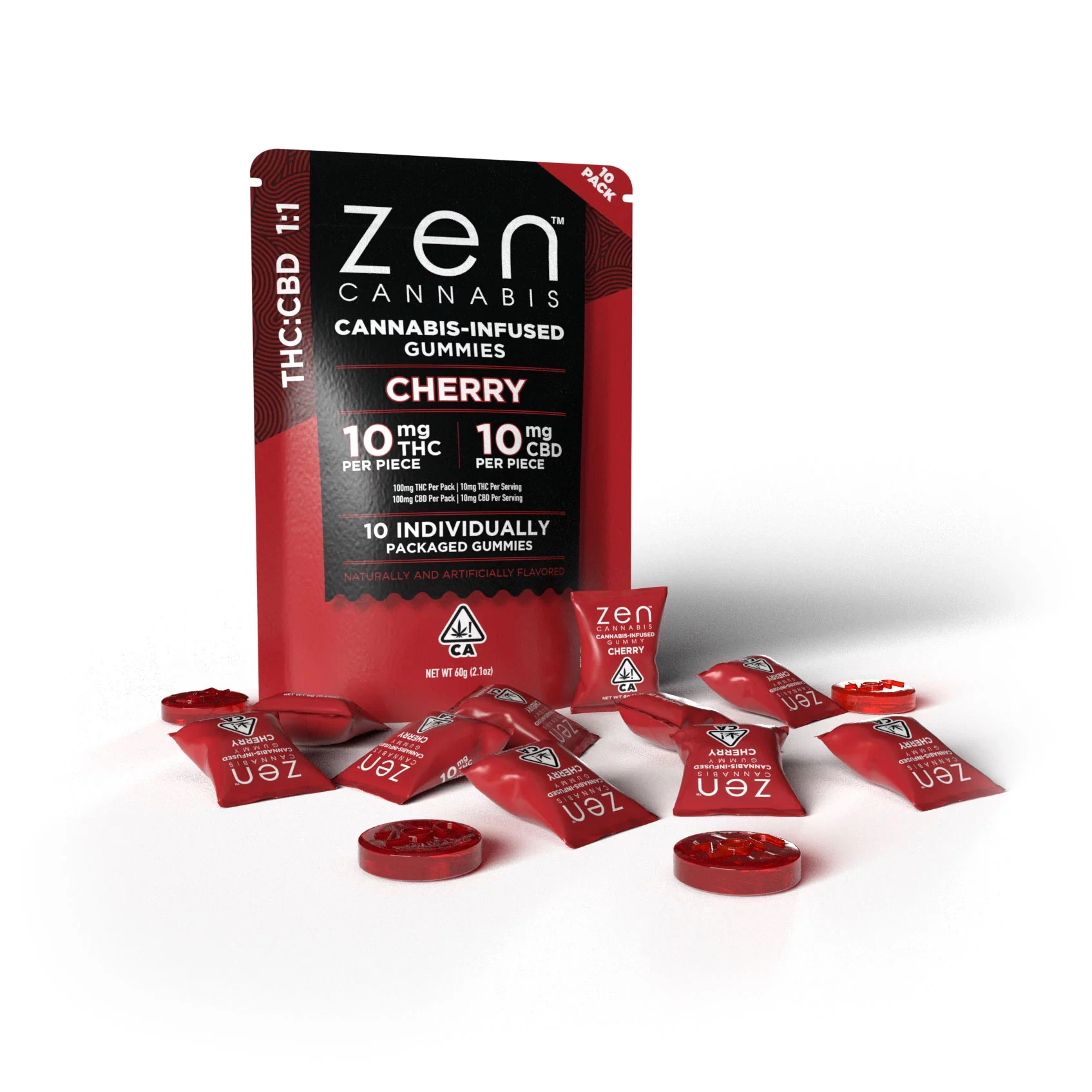Zen Bar - ZEN - Edibles - Cherry - THC:CBD 1:1 - 100mg Main Image