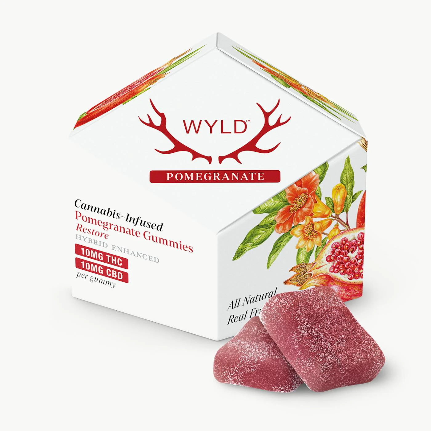 WYLD - WYLD - Edibles - Pomegranate - CBD:THC 1:1 - 100mg Main Image