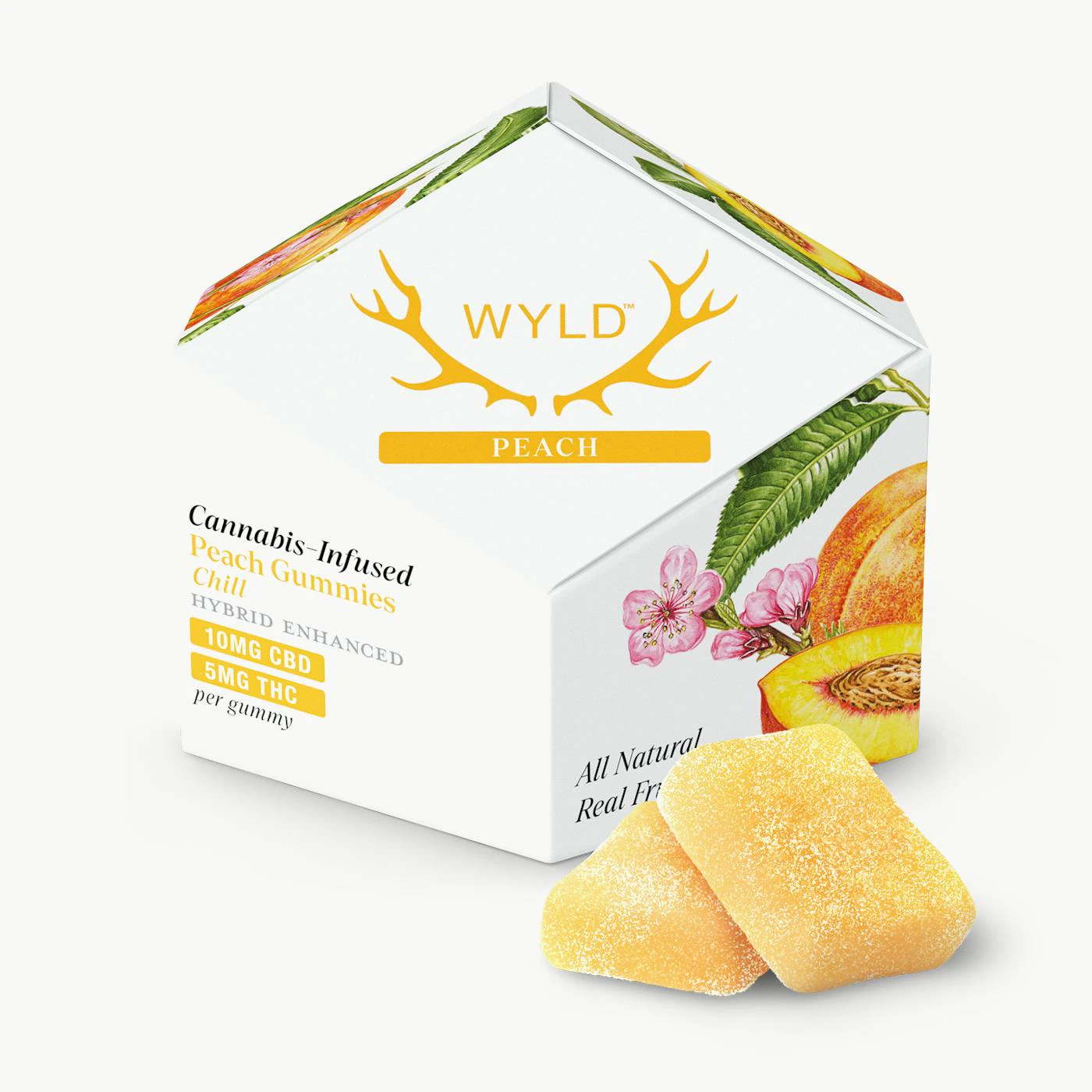 WYLD - WYLD - Edibles - Peach - CBD:THC 2:1 - 50mg Main Image