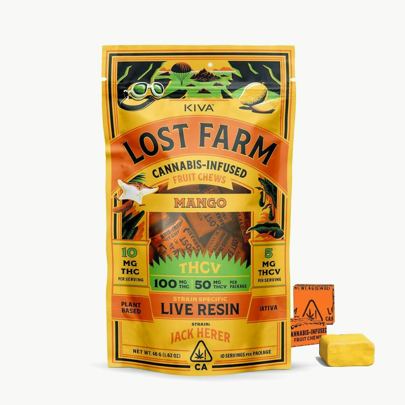 Lost Farm - Lost Farm - Edibles - Mango x Jack Herer - THC:THCV 10:5 - 100mg Main Image