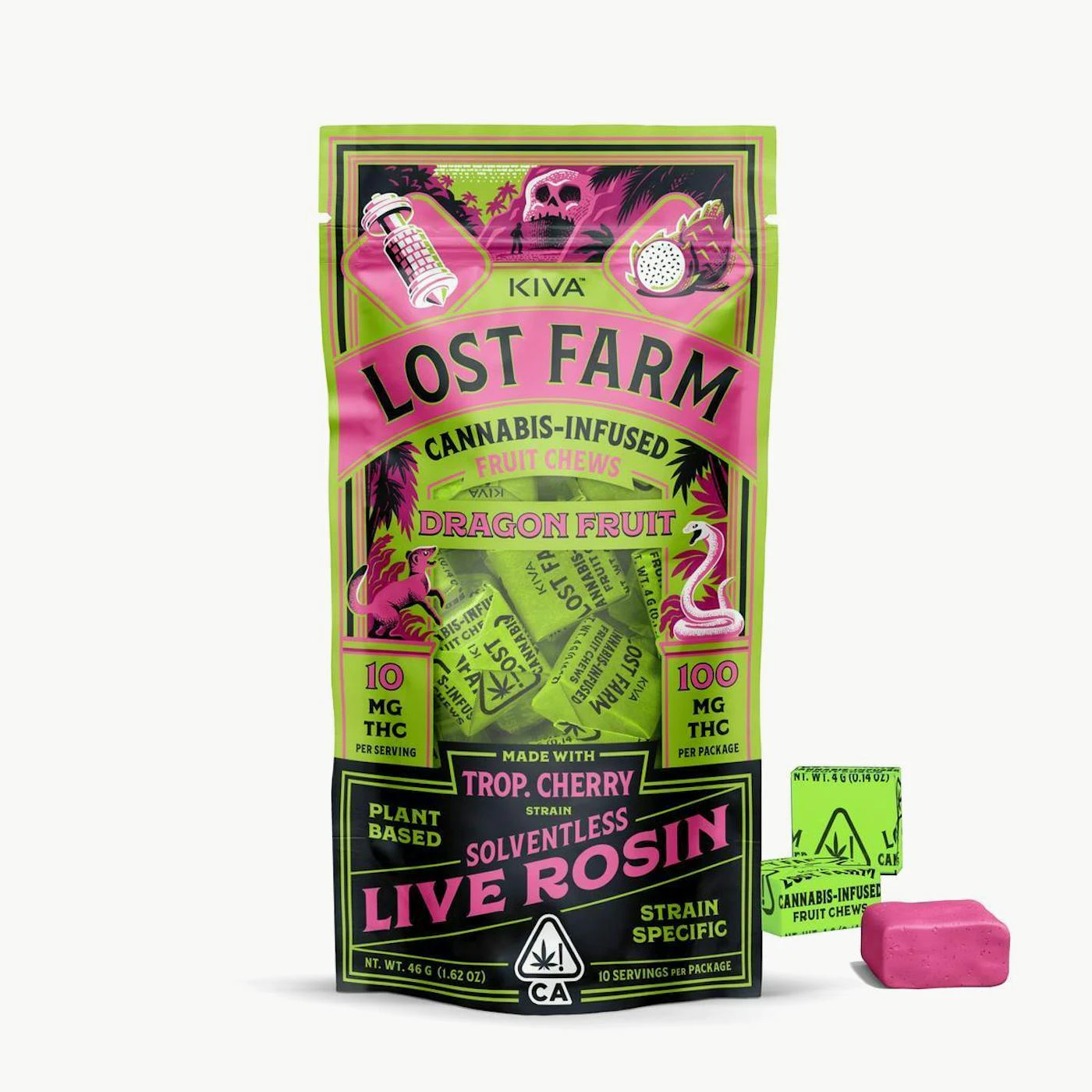 Lost Farm - Lost Farm - Edibles - Dragon Fruit x Trop Cherry - Rosin - 100mg Main Image