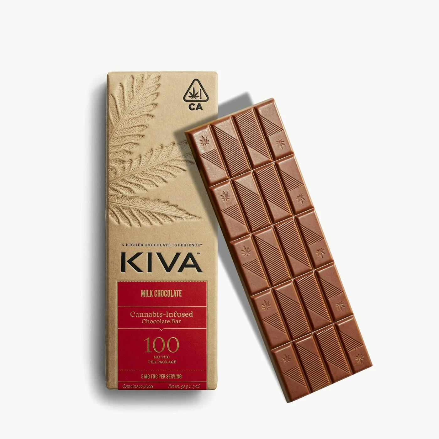 Kiva Bar - Kiva Bar - Edibles - Milk Chocolate - 100mg Main Image