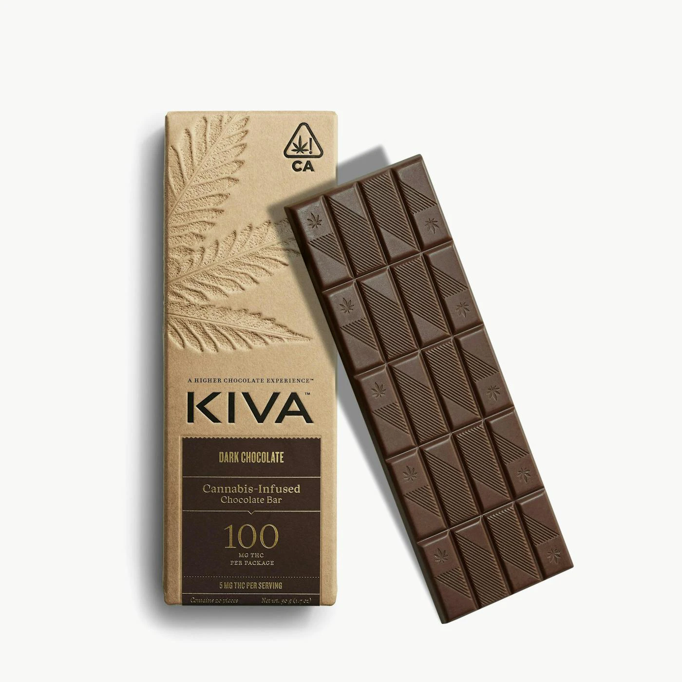 Kiva Bar - Kiva Bar - Edibles - Dark Chocolate - 100mg Main Image