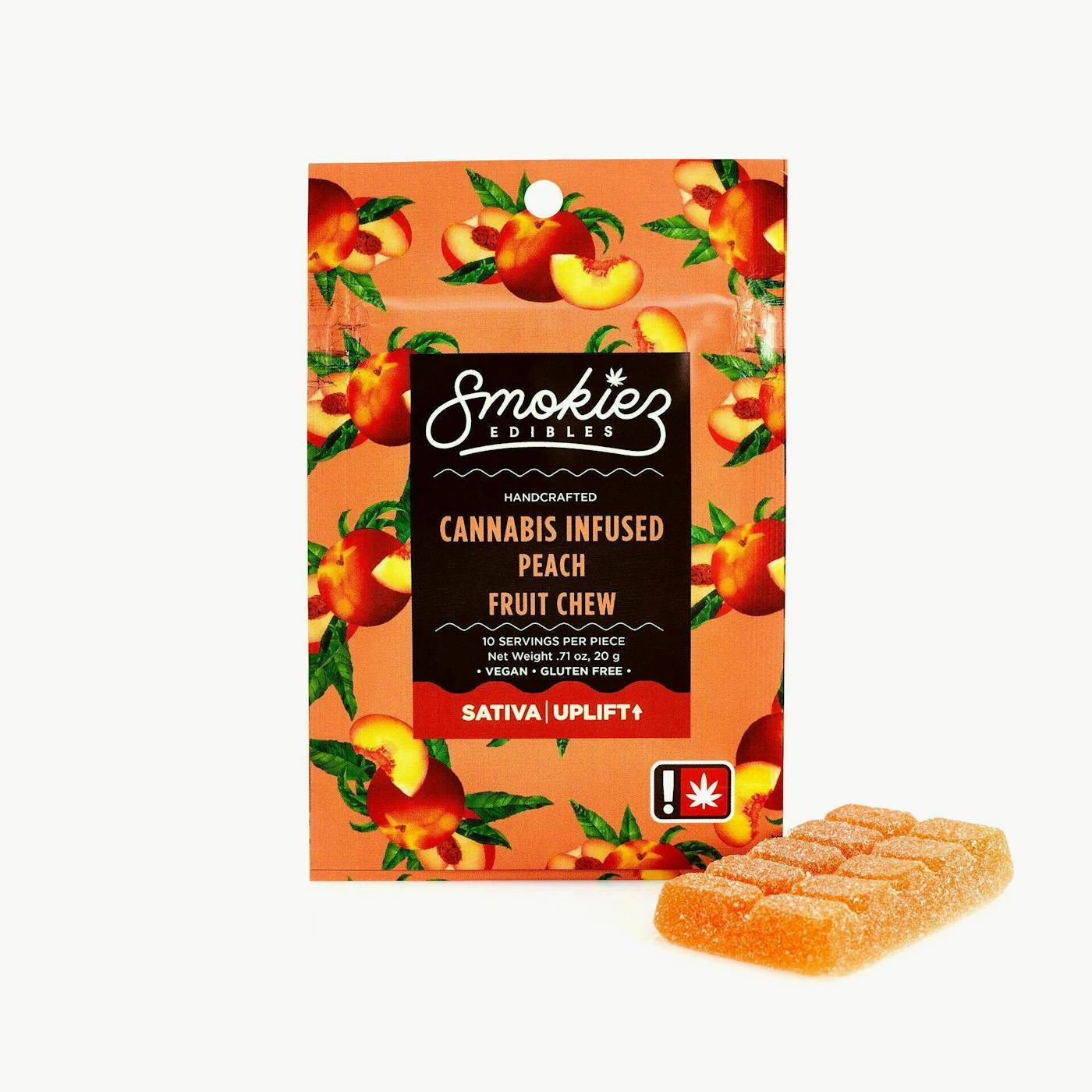 SMOKIEZ - Smokiez - Edibles - Peach - Sativa - 100mg - Single Main Image