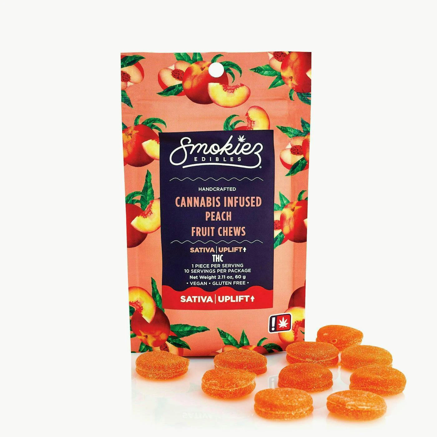 SMOKIEZ - Smokiez - Edibles - Peach - Sativa - 100mg - 10 Pack Main Image