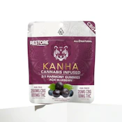 KANHA - Edibles - Acai Blueberry - CBG:THC 2:1 - 100mg