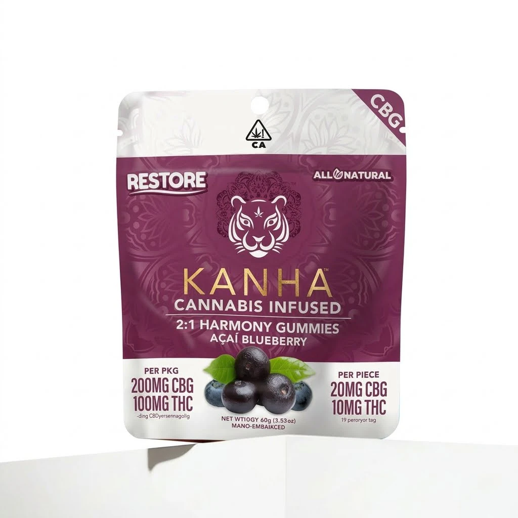 KANHA - KANHA - Edibles - Acai Blueberry - CBG:THC 2:1 - 100mg Main Image