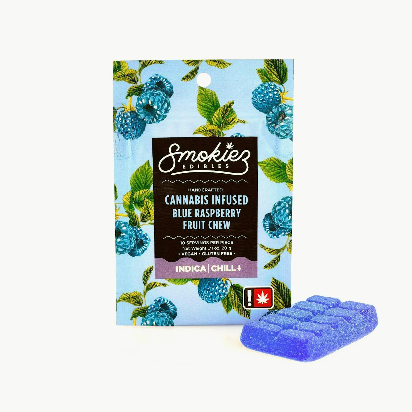 SMOKIEZ - Smokiez - Edibles - Blue Raspberry - Indica - 100mg - Single Main Image