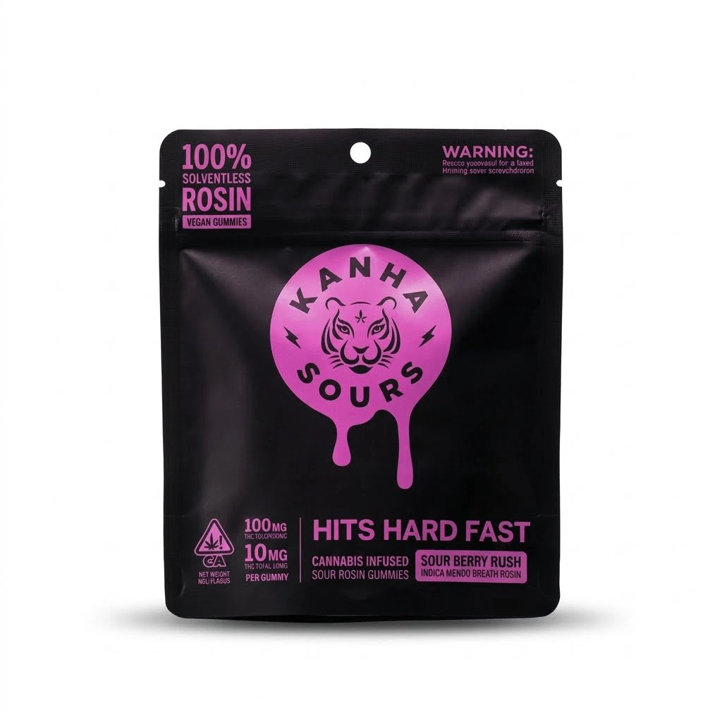 KANHA - KANHA NANO - Edibles - Sour Berry Bliss - Indica - Rosin - Vegan - 100mg Main Image