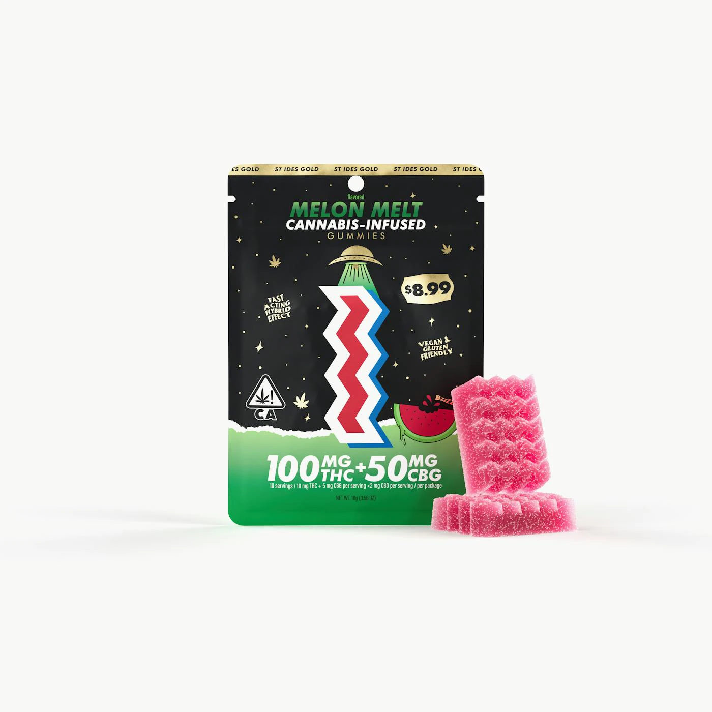 ST IDES - St. Ides - Edible - Gummies - Melon Melt CBG - 100mg Main Image