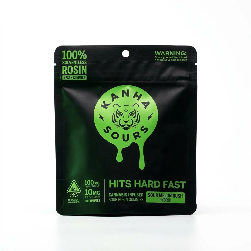 KANHA - KANHA NANO - Edibles - Sour Melon Rush - Hybrid - Rosin - Vegan - 100mg Main Image