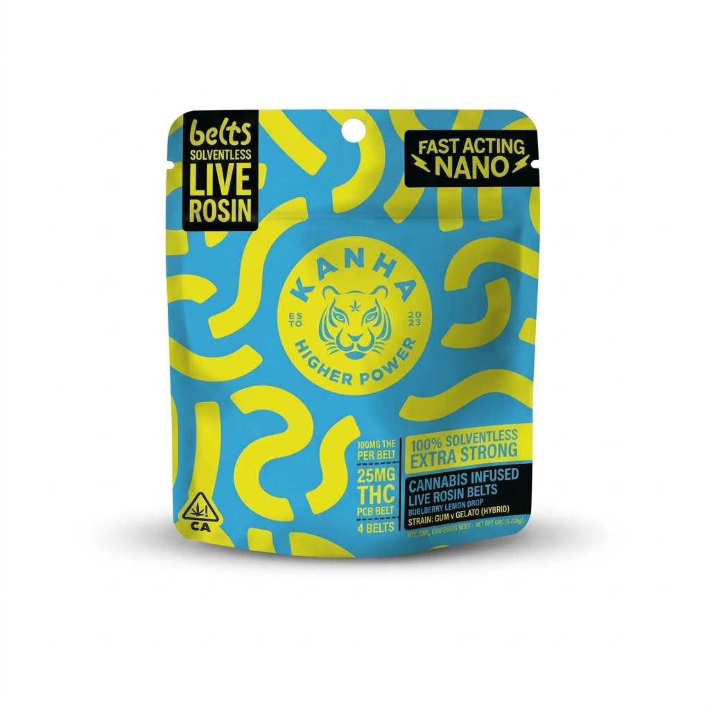 KANHA - KANHA - Edibles - Blueberry Lemon Drop - Hybrid - Rosin - Belt - 100mg Main Image