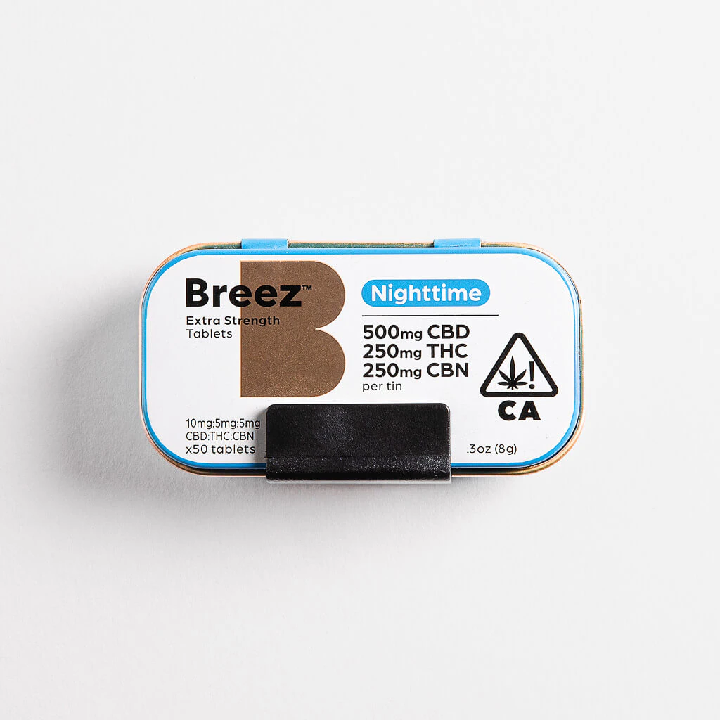 Breez - Breez - Tablets - Nighttime - 2:1:1 CBD:THC:CBN - Extra Strength Main Image