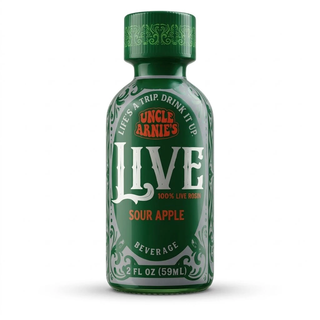 Uncle Arnies - Uncle Arnie's - Edibles - Sour Apple - Rosin - 100mg Main Image