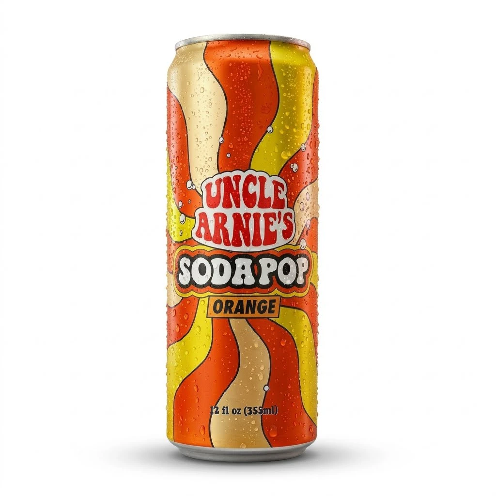 Uncle Arnies - Uncle Arnie's - Edibles - Orange Soda - 100mg Main Image