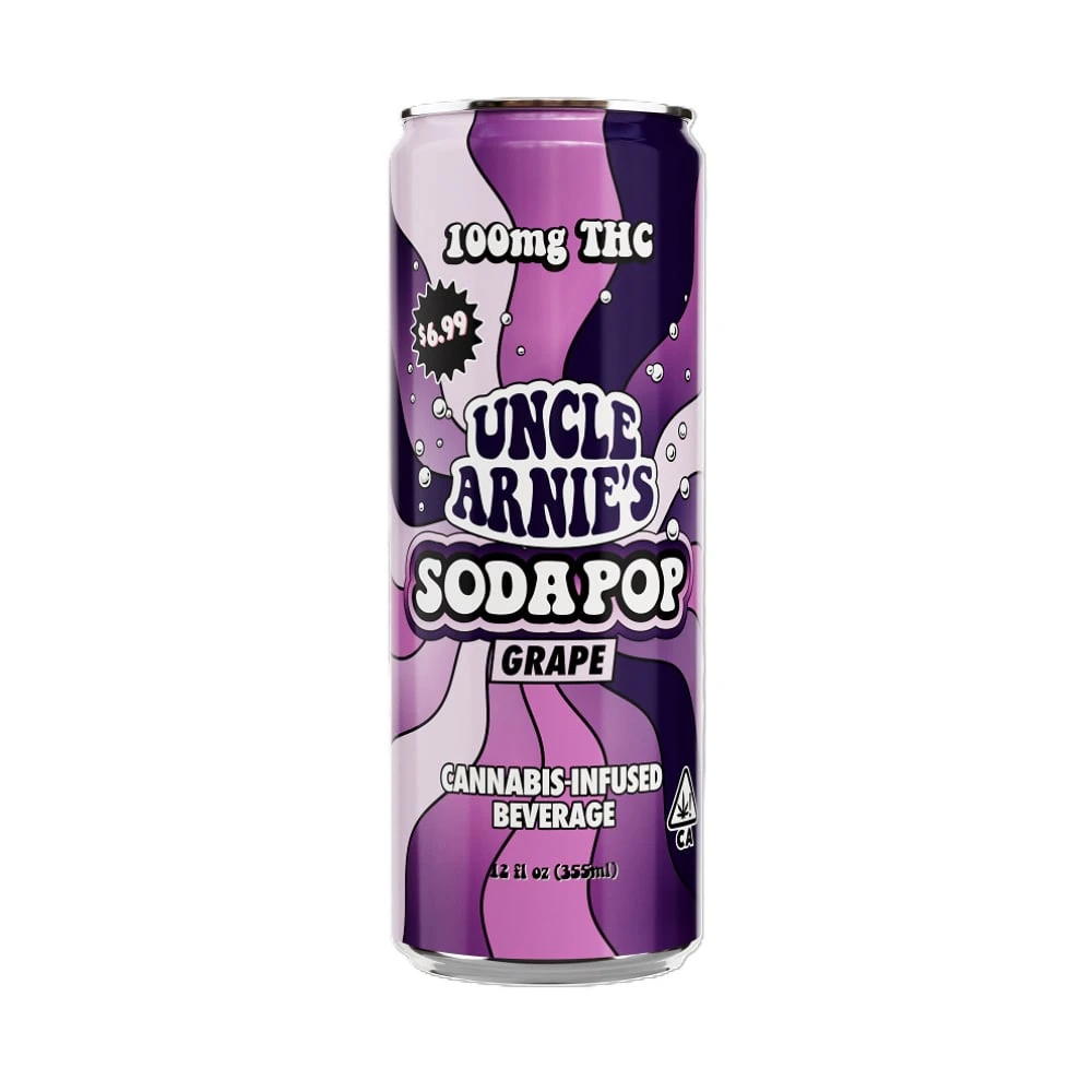 Uncle Arnies - Uncle Arnie's - Edibles - Grape Soda - 100mg Main Image