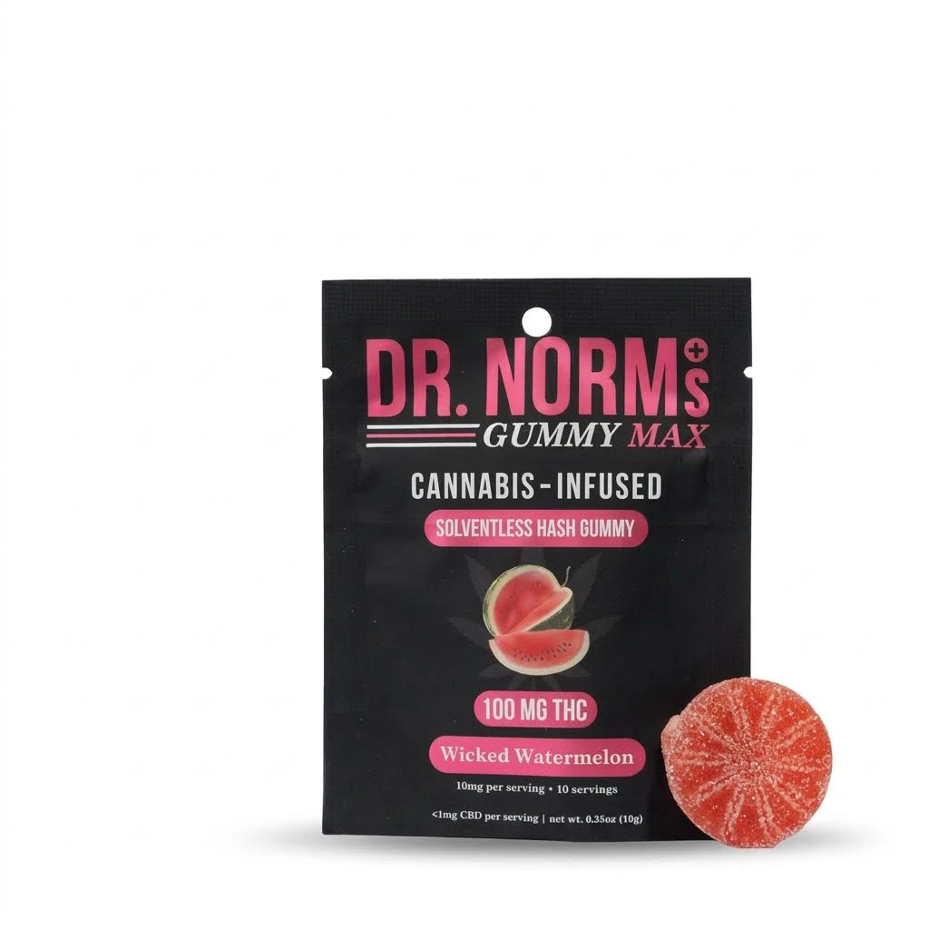 Dr. Norm's - Dr. Norm's - Edibles - Wicked Watermelon - Indica - 100mg - Single Main Image