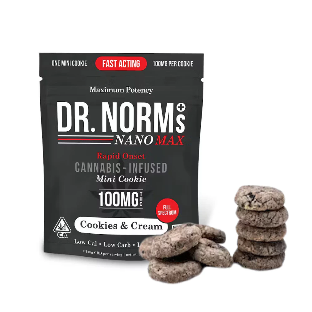 Dr. Norm's - Dr. Norm's - Edibles - Cookies & Cream Cookie - Nano - Max - 100mg - Single Main Image