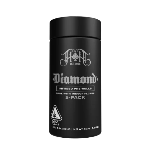 Heavy Hitters - Heavy Hitters - Preroll - Diamond Infused - Hardcore OG 5pk - 2.5g Main Image