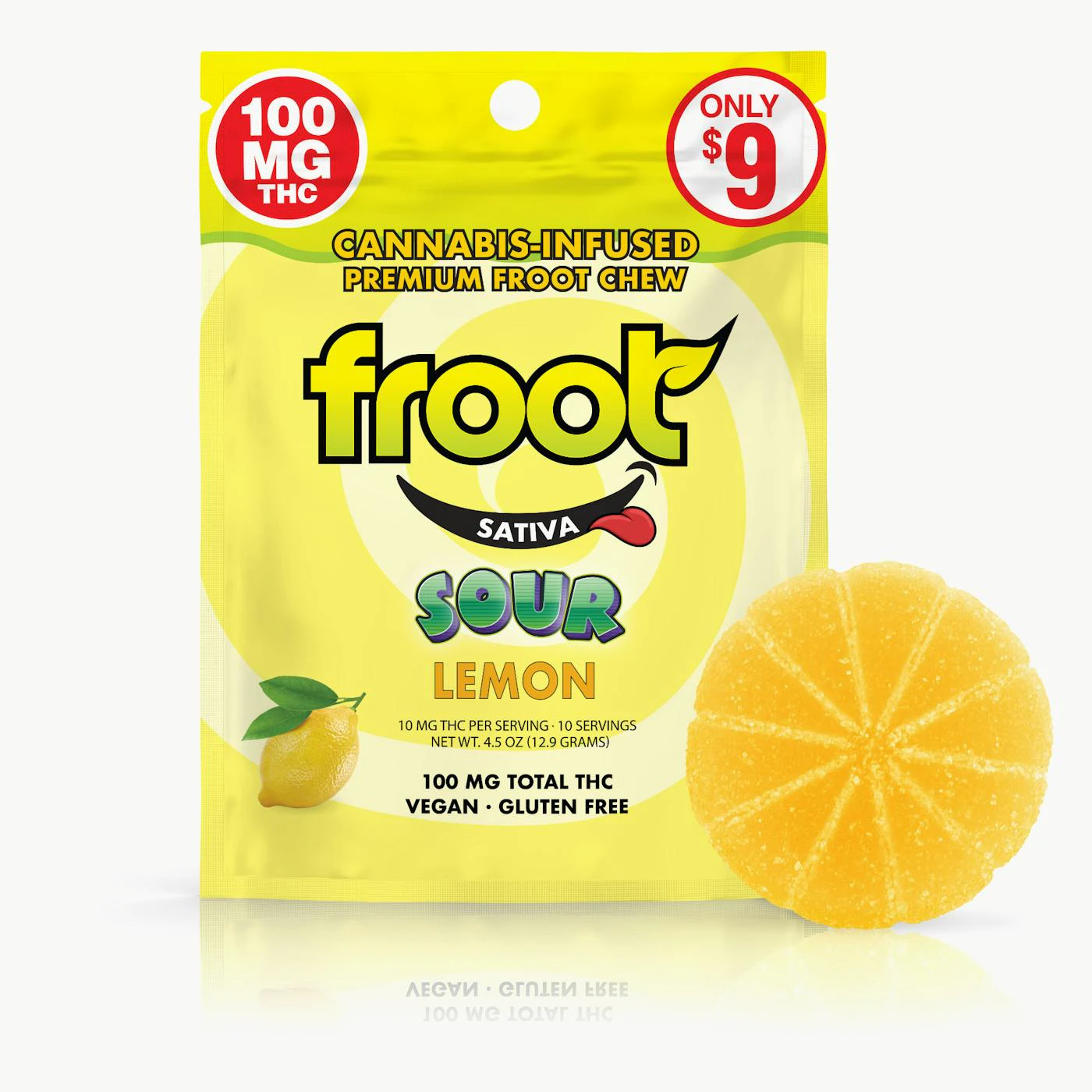Froot - Froot - Edibles - Sour Lemon - 100mg - Single Main Image