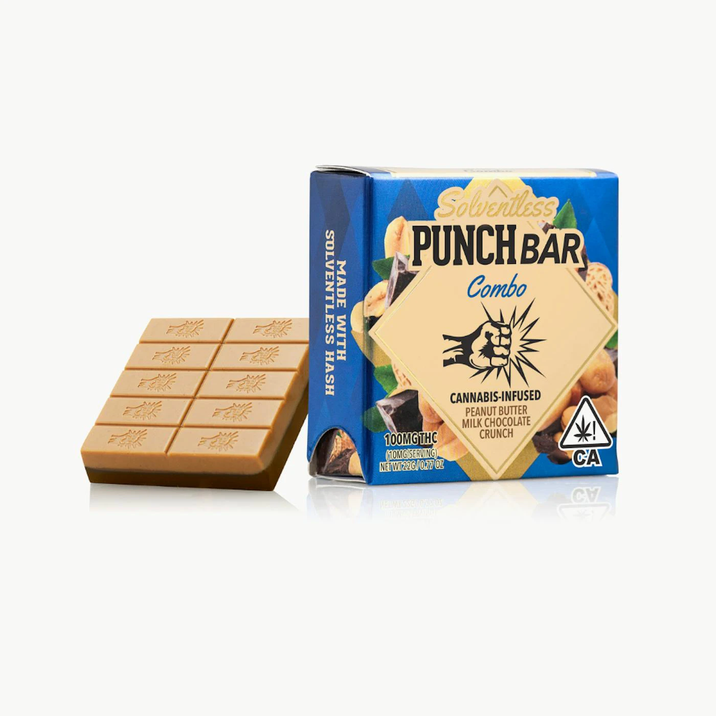 Punch Edibles - Punch - Edibles - Peanut Butter Milk Chocolate Crunch - Solventless - 100mg Main Image