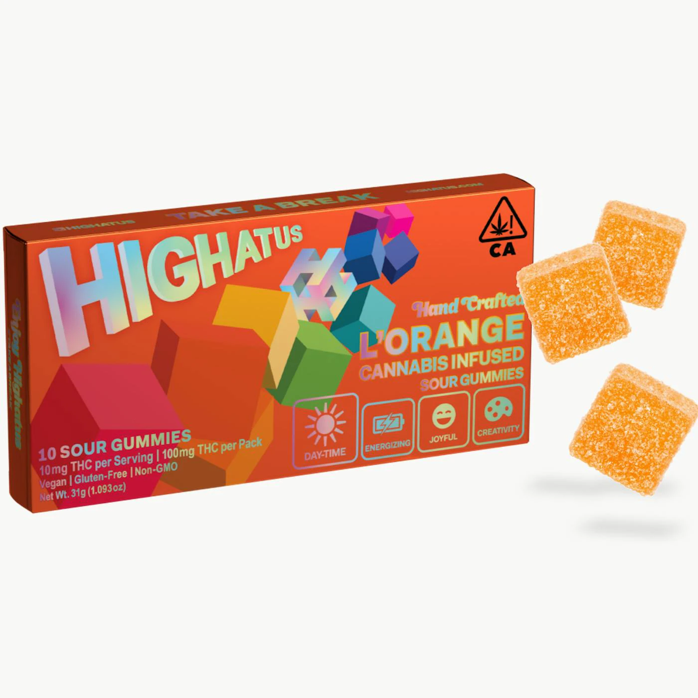 Highatus - Highatus - Edibles - L'Orange - Sativa - 100mg - 10 Pack Main Image